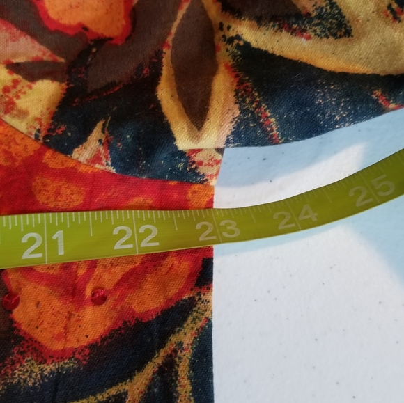 Gandy Couture Colorful Fall Print Jacket Sz XL W/Beading/Sequin - Picture 5 of 13